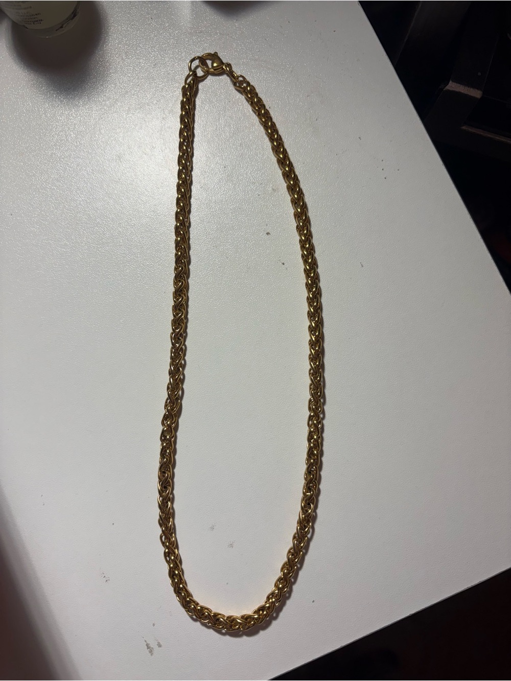 White Fox Boutique - Gold Plated Rope Chain Necklace - Women Jewelry